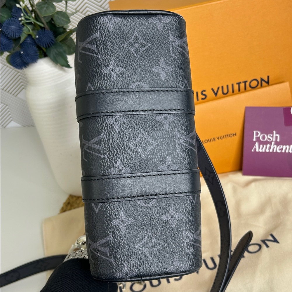 Authentic Louis Vuitton Monogram Eclipse black/grey reverse XS Keepall-Unisex - Picture 10 of 17